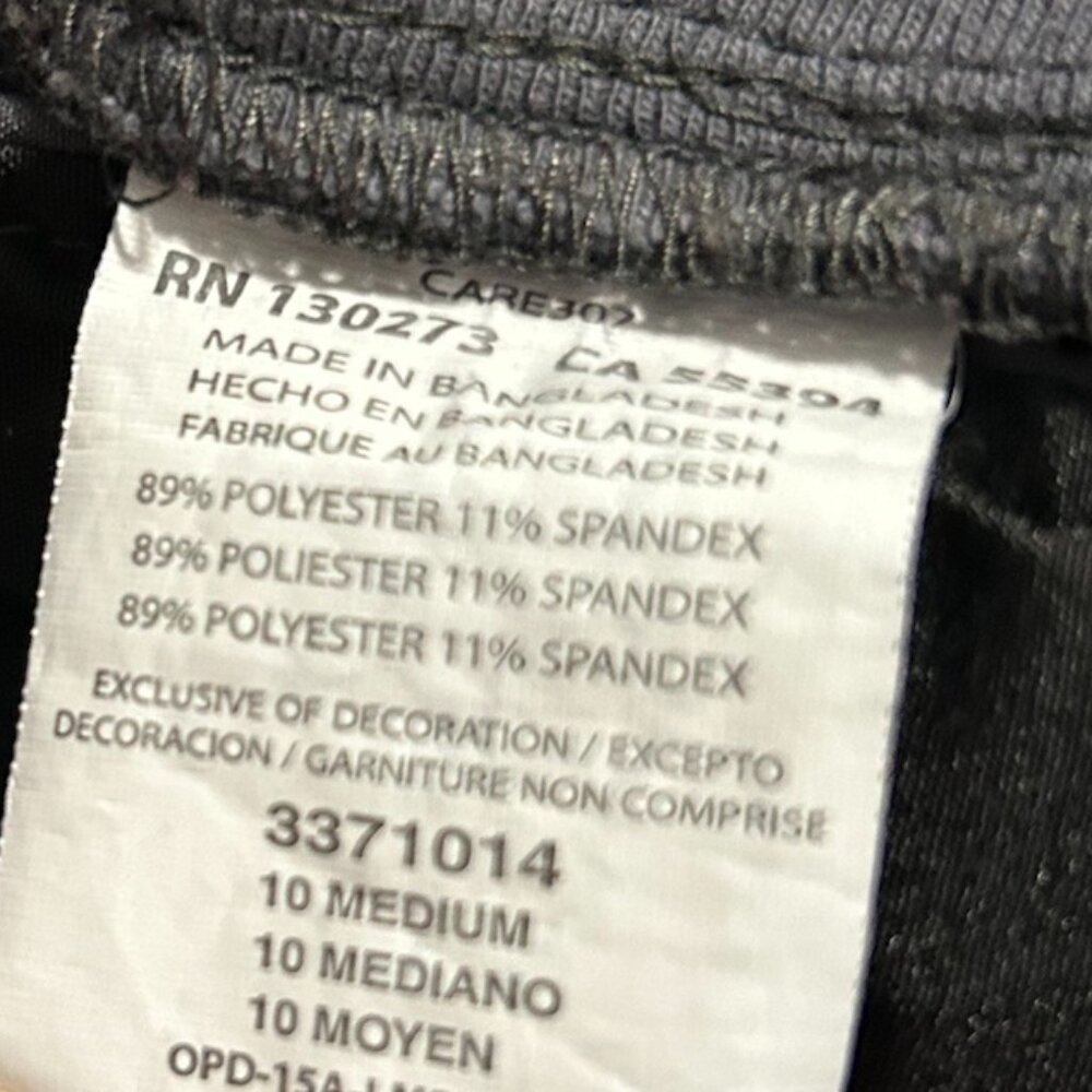 Lee Dark Gray Relaxed Fit Athletic Capris Women's Size 10 - Picture 10 of 10